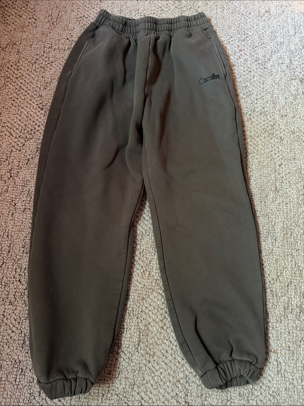 Comfrt Kids Olive Green Sweatpants